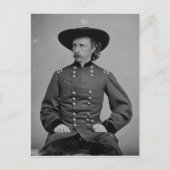 Generaal George Armstrong Custer door Mathew Brady Briefkaart (Voorkant)