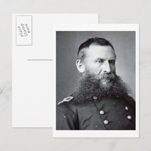 Generaal George Crook (foto van B/W) Briefkaart (Voorkant / Achterkant)