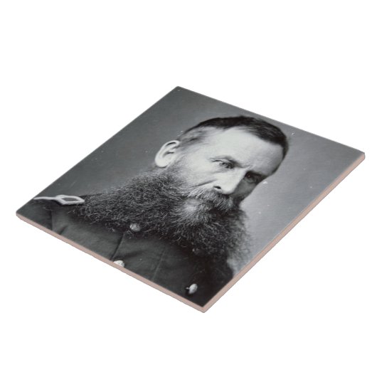 Generaal George Crook (foto van B/W) Tegeltje (Zijkant)