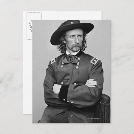 Generaal George Custer 1 Briefkaart (Voorkant / Achterkant)