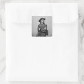 Generaal George Custer 1 Vierkante Sticker (Tas)