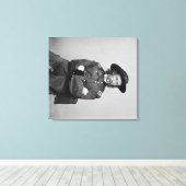 Generaal George Custer Foto #1 Canvas Afdruk (Insitu (Houten vloer))