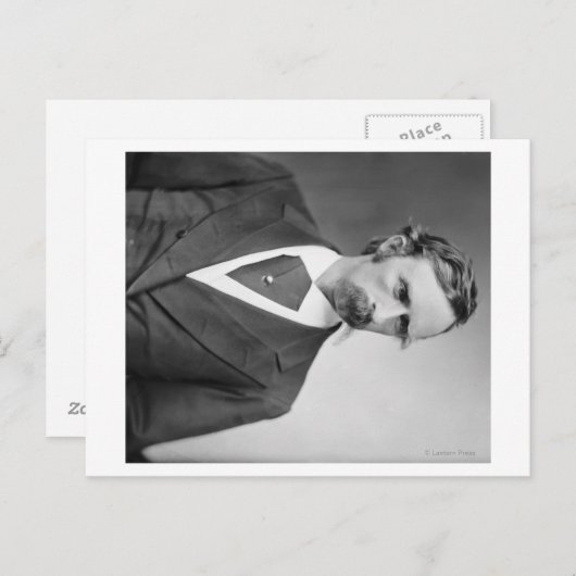 Generaal George Custer Foto #2 Briefkaart (Voorkant / Achterkant)