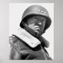 Generaal George Patton - WW2 Poster