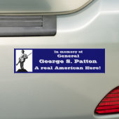 Generaal George S. Patton Bumpersticker (Op auto)
