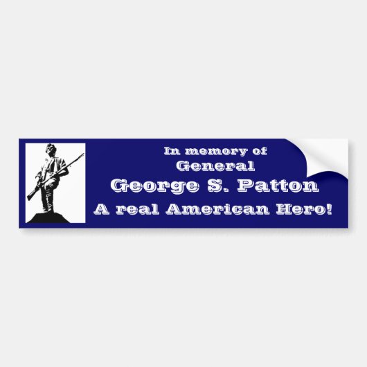 Generaal George S. Patton Bumpersticker (Voorkant)
