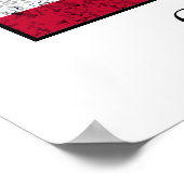 Generaal George S. Patton en de Amerikaanse vlag Poster (Hoek)