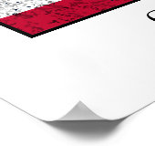 Generaal George S. Patton en de Amerikaanse vlag Poster (Hoek)