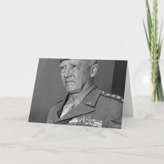Generaal George S Patton Kaart (Voorkant)