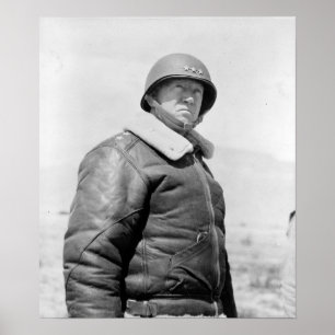 -generaal George S. Patton WW2 Poster