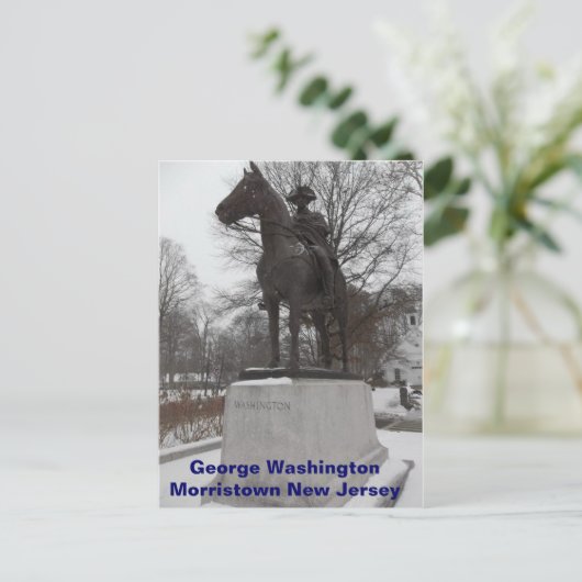 Generaal George Washington bij Morristown Briefkaart (Staand voorkant)