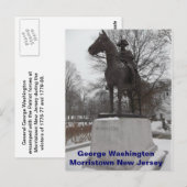 Generaal George Washington bij Morristown Briefkaart (Voorkant / Achterkant)