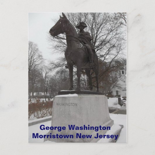 Generaal George Washington bij Morristown Briefkaart (Voorkant)
