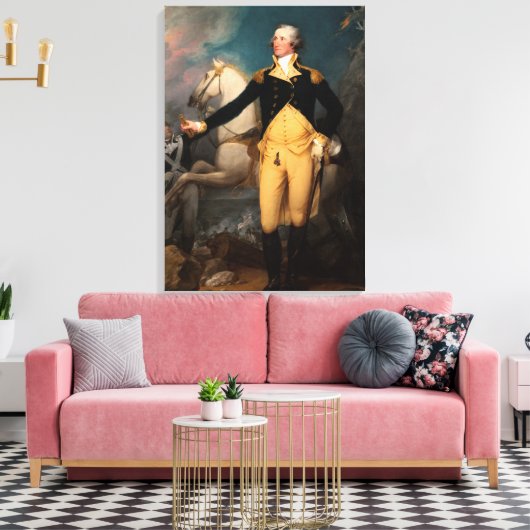 Generaal George Washington in Trenton Canvas Afdruk (Insitu (Woonkamer))