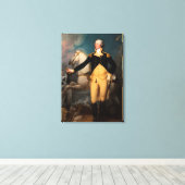 Generaal George Washington in Trenton Canvas Afdruk (Insitu (Houten vloer))
