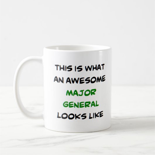 generaal, geweldige koffiemok (Links)