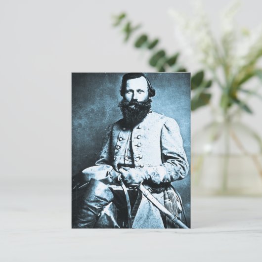 Generaal J.E.B. Stuart American War Hero Briefkaart (Staand voorkant)