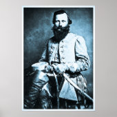 Generaal J.E.B. Stuart Civil War Hero Poster (Voorkant)