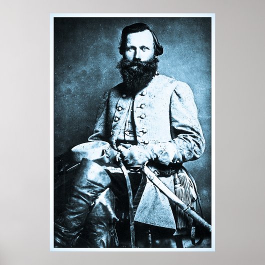 Generaal J.E.B. Stuart Civil War Hero Poster (Voorkant)