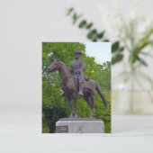 Generaal James B. McPherson Standbeeld Briefkaart (Staand voorkant)