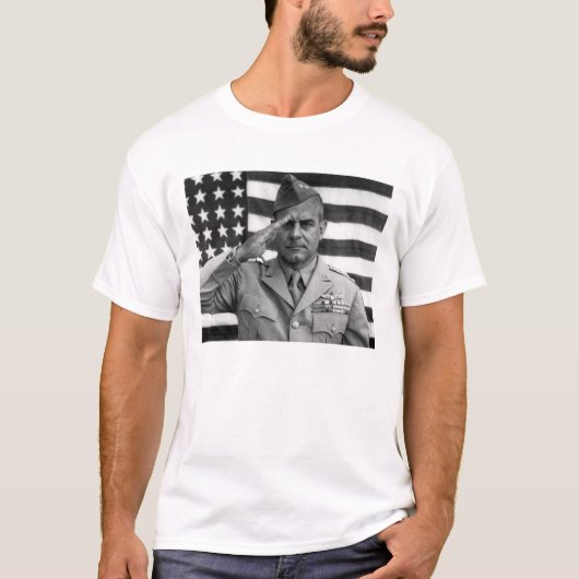 Generaal James Doolittle Saluting - WW2 T-shirt (Voorkant)