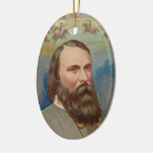Generaal James Longstreet Keramisch Ornament (Links)