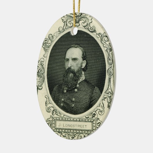 Generaal James Longstreet Keramisch Ornament (Links)