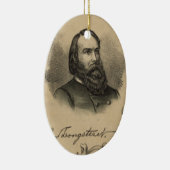 Generaal James Longstreet Keramisch Ornament (Rechts)