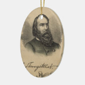 Generaal James Longstreet Keramisch Ornament (Links)