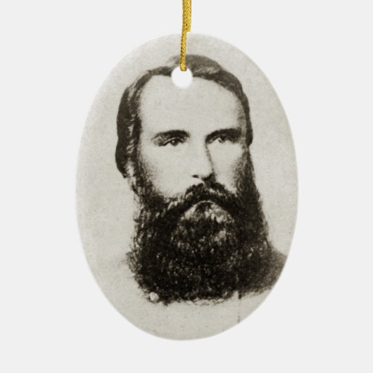 Generaal James Longstreet Keramisch Ornament (Voorkant)