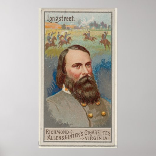 Generaal James Longstreet Poster (Voorkant)