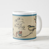 Generaal James Mattis citaat op bloemenachtergrond Grote Koffiekop (Voorkant rechts)