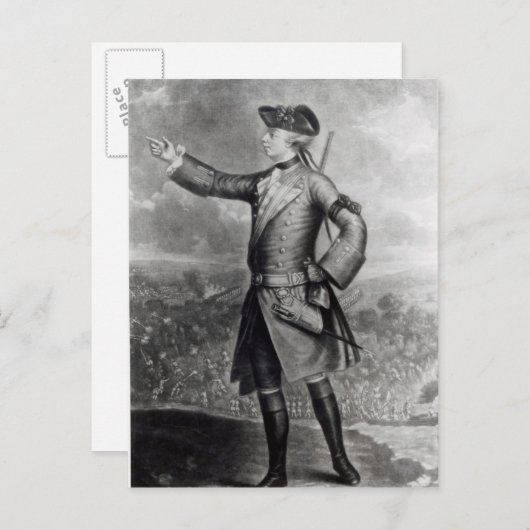 Generaal James Wolfe Briefkaart (Voorkant / Achterkant)