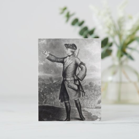 Generaal James Wolfe Briefkaart (Staand voorkant)