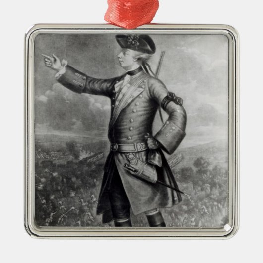 Generaal James Wolfe Metalen Ornament (Voorkant)