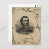 Generaal John B. Hood Briefkaart (Voorkant / Achterkant)