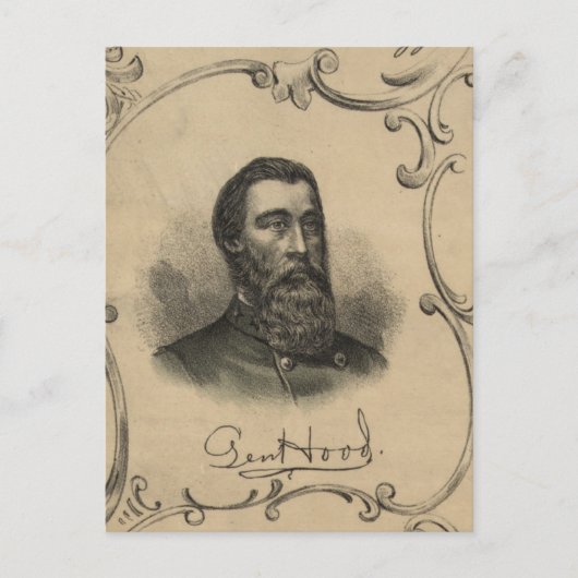 Generaal John B. Hood Briefkaart (Voorkant)