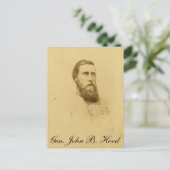 Generaal John Bell Hood Briefkaart (Staand voorkant)