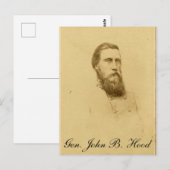 Generaal John Bell Hood Briefkaart (Voorkant / Achterkant)