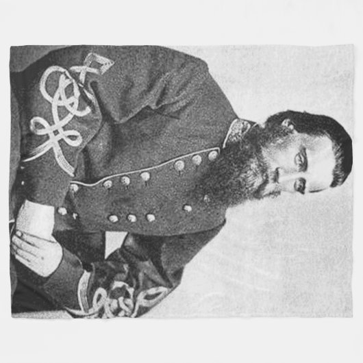 GENERAAL JOHN BELL HOOD CSA FLEECE DEKEN (Voorkant (Horizontaal))