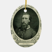 Generaal John Bell Hood Keramisch Ornament (Voorkant)