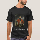 Generaal John Burgoyne T-shirt (Voorkant)