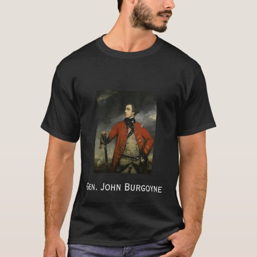Generaal John Burgoyne T-shirt (Voorkant)