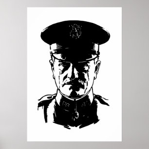 Generaal John Pershing Poster