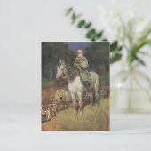 Generaal Lee over zijn beroemde oplader, 'Traveler Briefkaart (Staand voorkant)