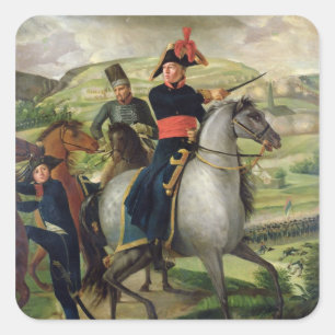 Generaal Louis Marie Turreau de Garambouville Vierkante Sticker
