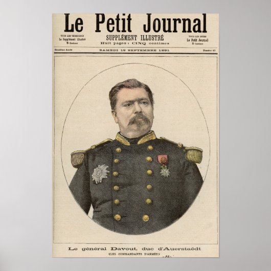 Generaal Louis Nicolas Davout Poster (Voorkant)