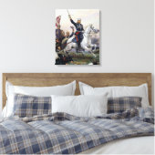 Generaal M.D. Skobelev in het Russisch-Turks Canvas Afdruk (Insitu (Slaapkamer))