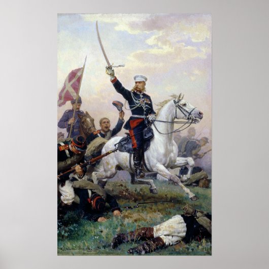 Generaal M.D. Skobelev in het Russisch-Turks Poster (Voorkant)