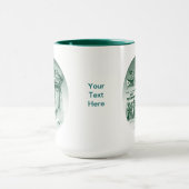 Generaal MacArthur I's teruggekeerd (Green Print) Mok (Midden)